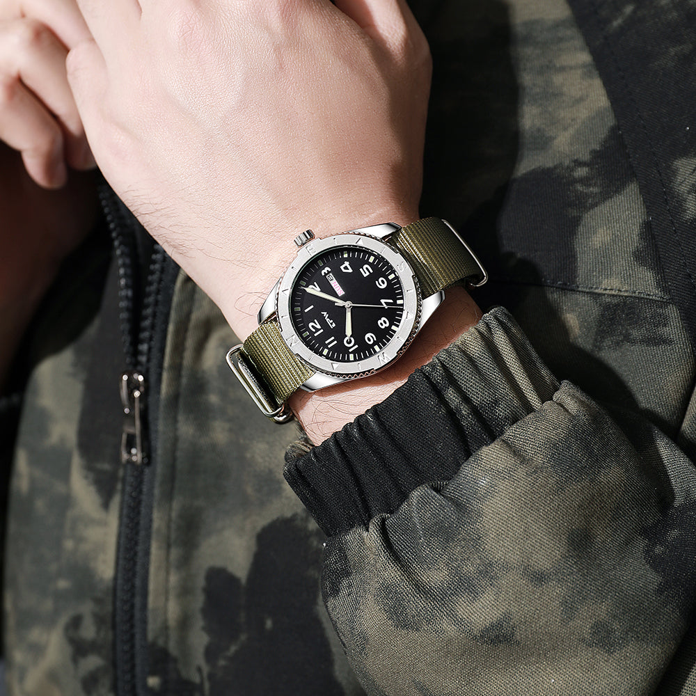 TPW K7104 New Field Watch For Men And Women Luminous Dial 3ATM Waterproof