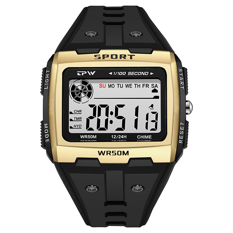 TPW K9029 Best Men Large Display Alarm Digital Stop Watches With Timer