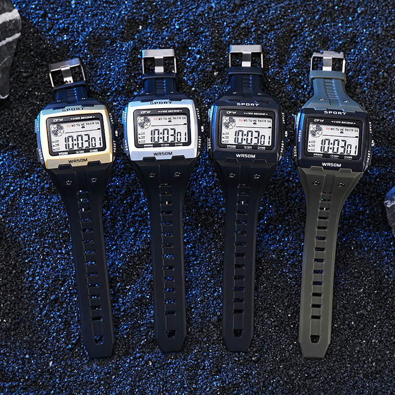 TPW K9029 Best Men Large Display Alarm Digital Stop Watches With Timer