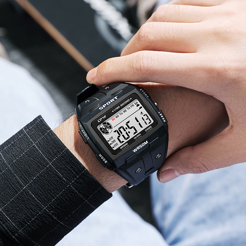 TPW K9029 Best Men Large Display Alarm Digital Stop Watches With Timer