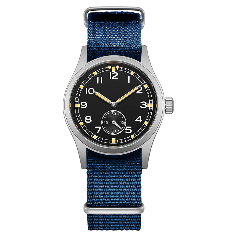 TPW K7117 Men's Outdoor Field Watch 38mm Big Numeral Luminous Dial Sub-Dial Sandblasted