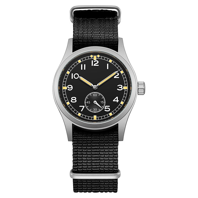 TPW K7117 Men's Outdoor Field Watch 38mm Big Numeral Luminous Dial Sub-Dial Sandblasted