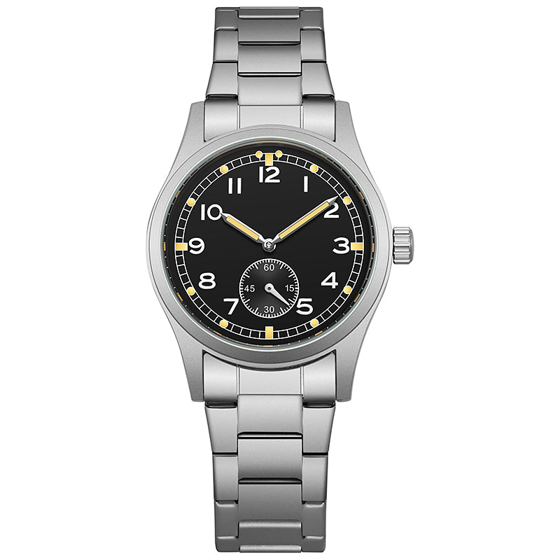 TPW K7117 Men's Business Quartz Watch 38mm Luminous Dial Sub-Dial Stainless Steel Band 30M Water Resistant