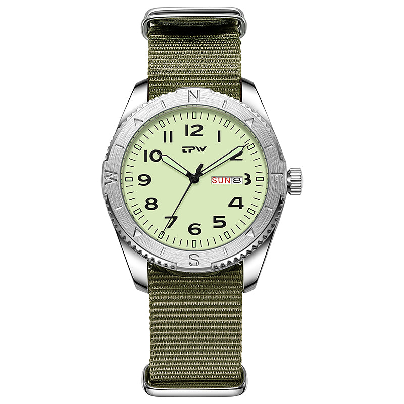 TPW K7104 New Field Watch For Men And Women Luminous Dial 3ATM Waterproof