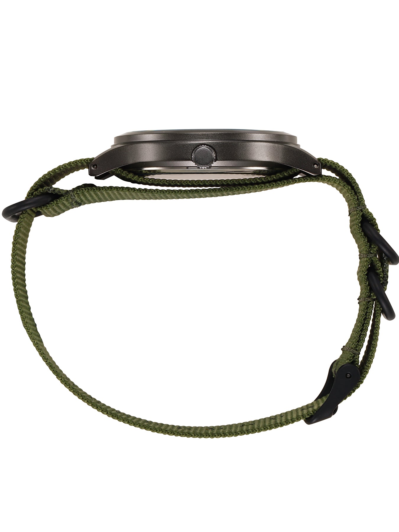 TPW K7102 Field Watch Easy Reading Fabric Strap 24 Hours Display Quartz Movement