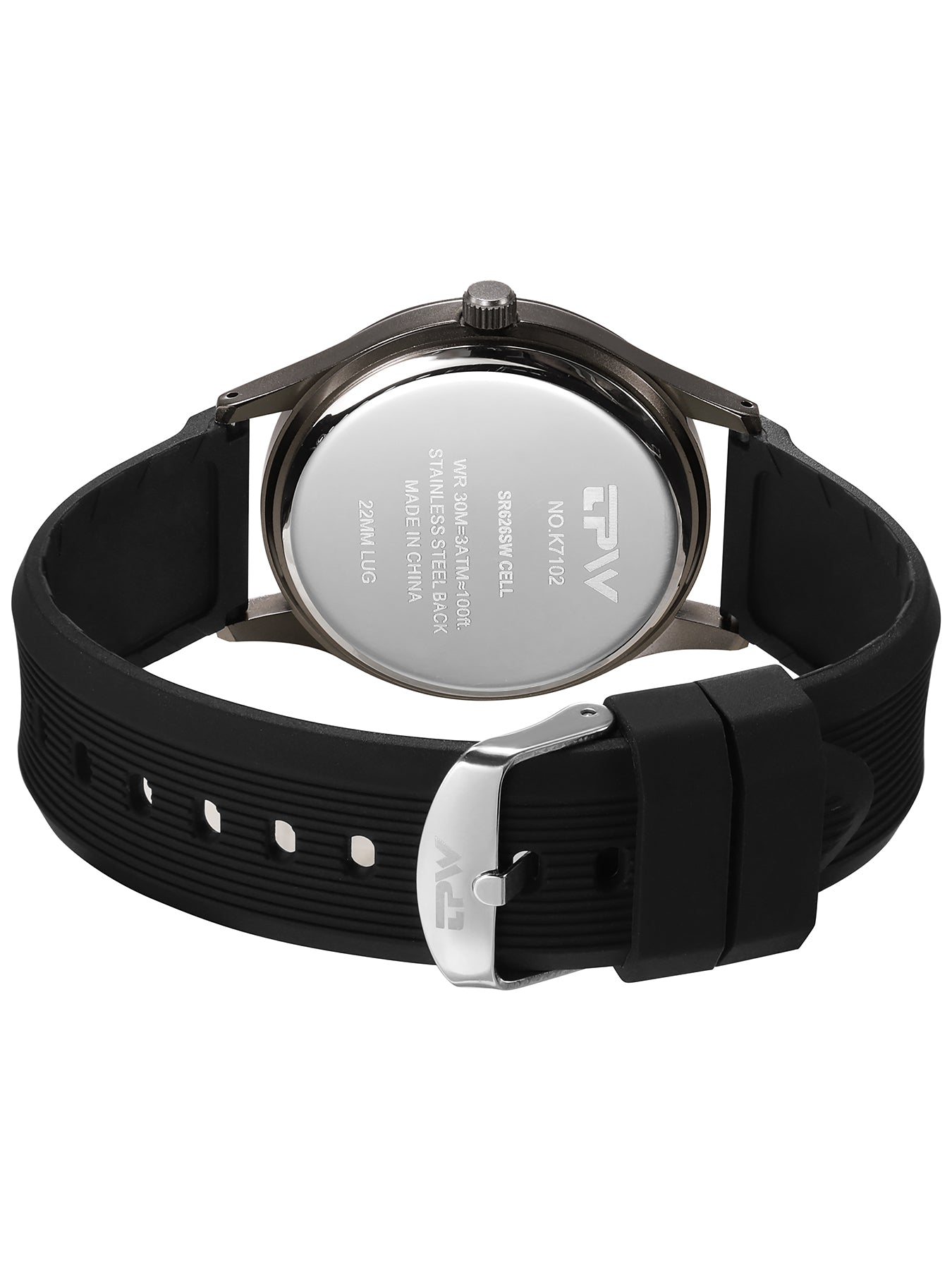 TPW K7102 Field Watch Easy Reading Fabric Strap 24 Hours Display Quartz Movement