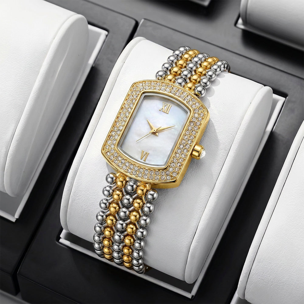 TPW K3124 Wholesale Luxury Rectangle Crytal Quartz Wrist Watches for Ladies