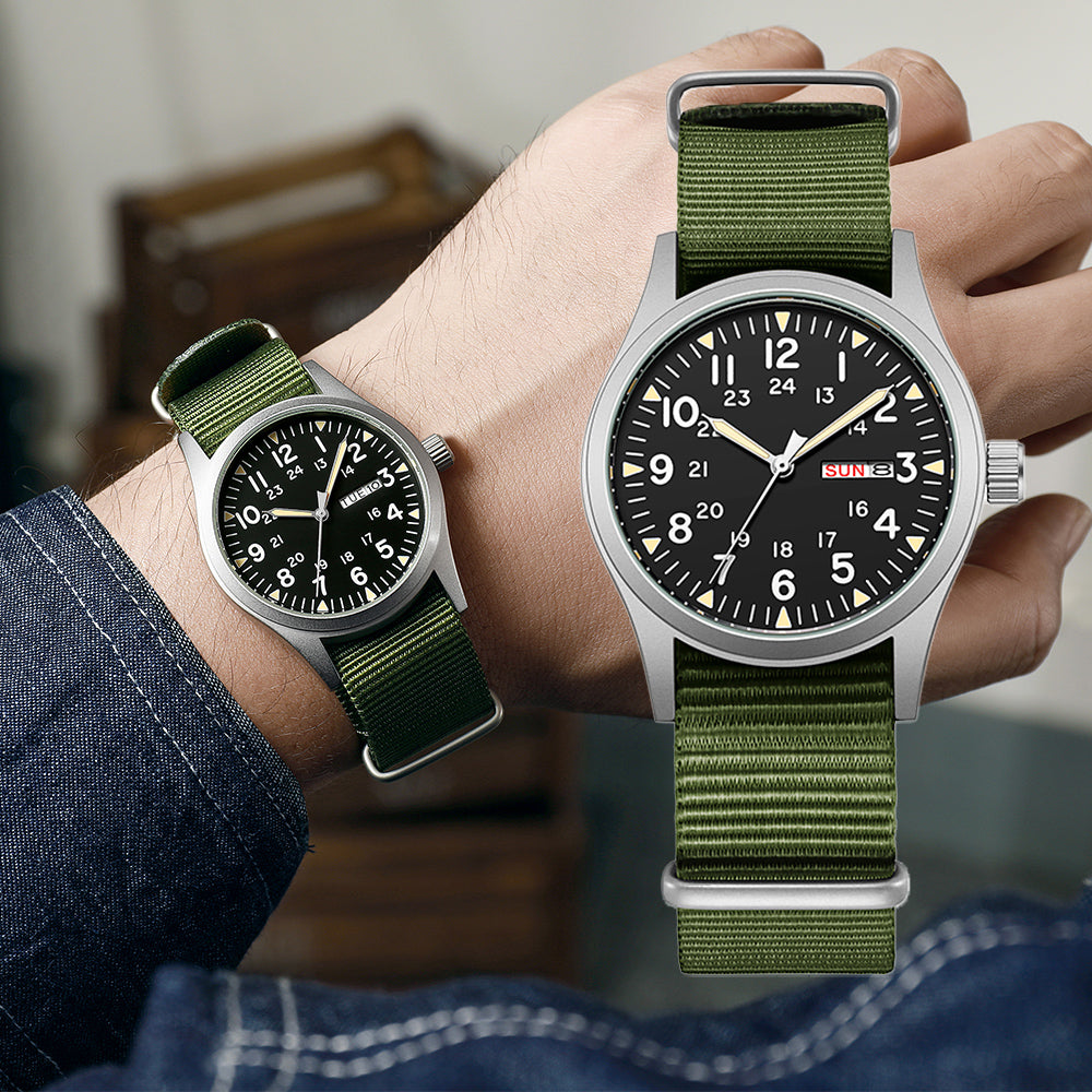 TPW K7105 Fashion 38mm Vintage Field Quartz Sports Watches Men Strong Lumonous Wholesale