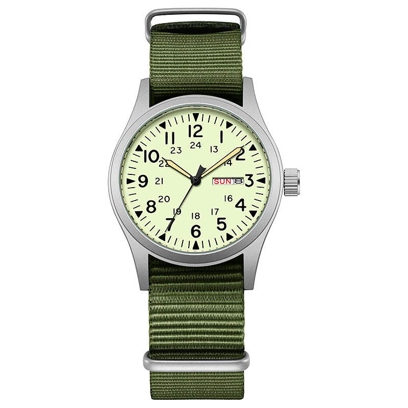 TPW K7105 Fashion 38mm Vintage Field Quartz Sports Watches Men Strong Lumonous Wholesale