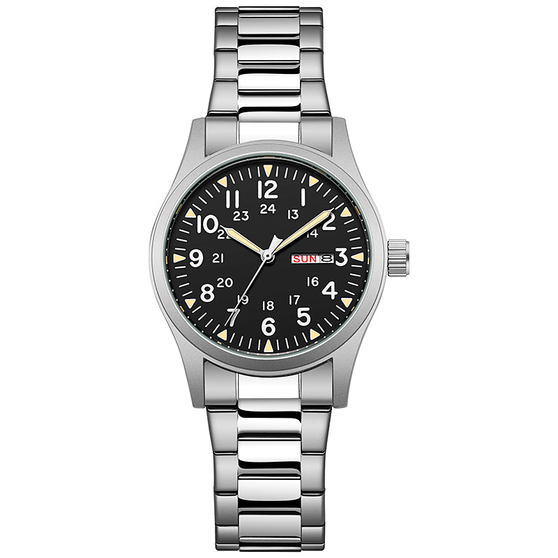 TPW K7105 Business Men 38mm Luninous Dual Calendar Quartz Watch High Quality