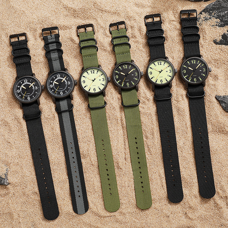 TPW K7106 Casual Sports Nylon Watch For Men Luminous Dial 3ATM Waterproof