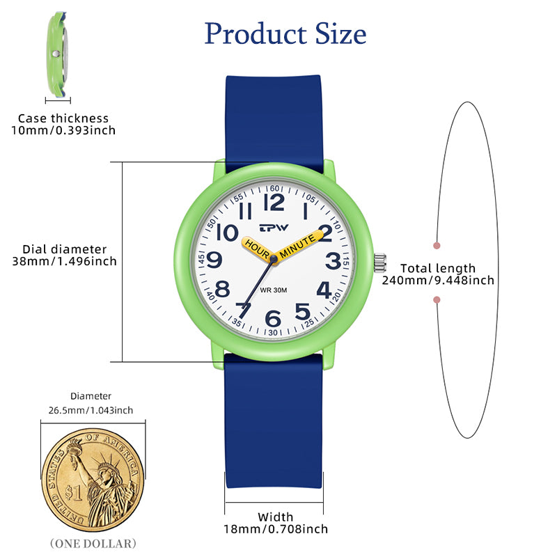 TPW K7021 38mm Fashion Pink Kids Design Soft Silicone Wrist Watch Children