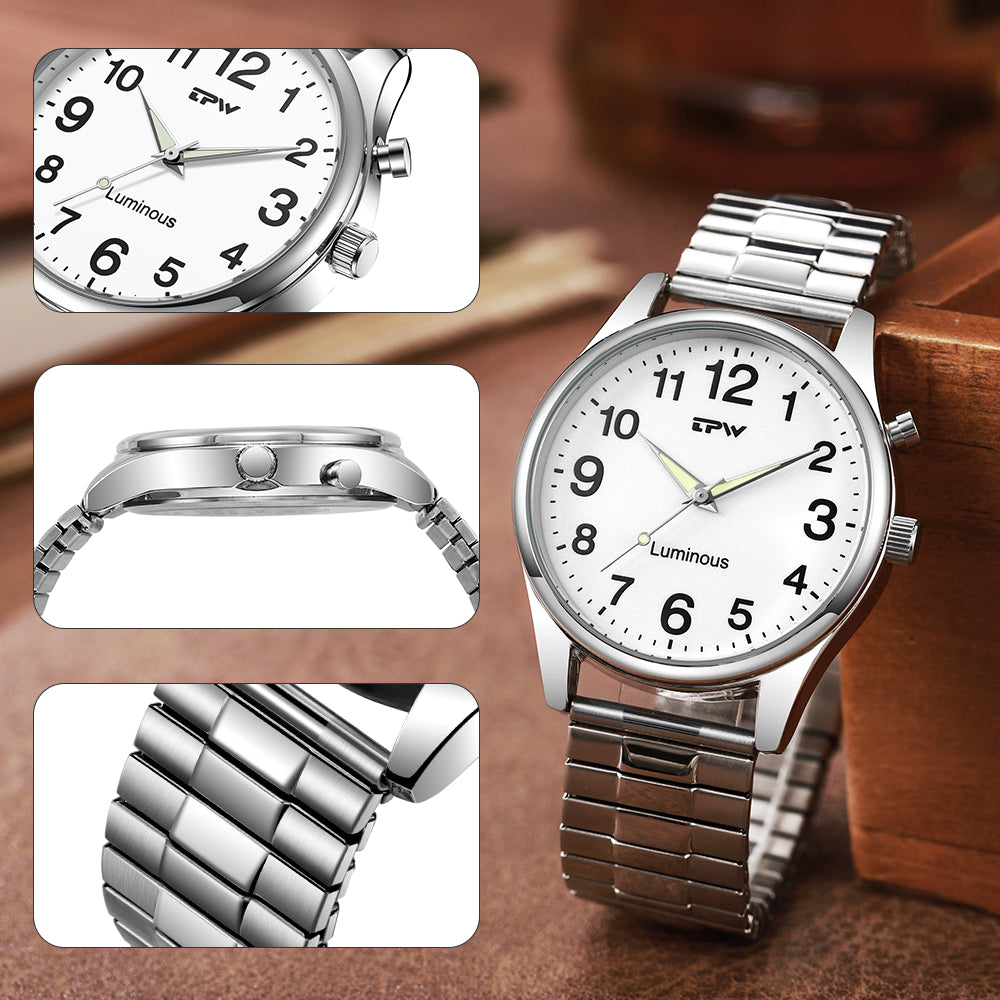 TPW K5136 New Trendy Very Night LED Luminous Fashion Men Wristwatch With Button