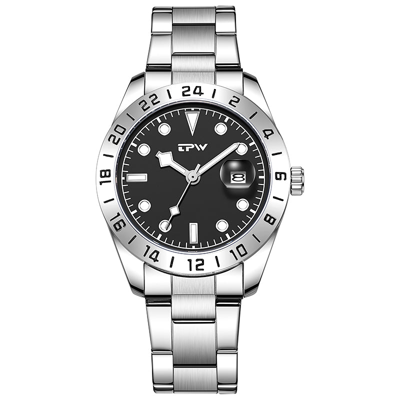 TPW K5019 Luxury Calendar Waterproof Blue Dial Wrist Watch for Men Montre Homme