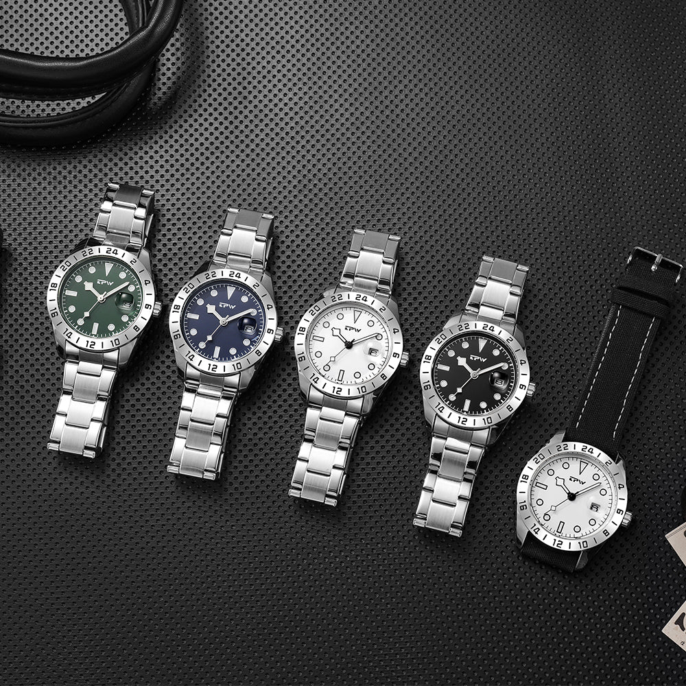 TPW K5019 Luxury Calendar Waterproof Blue Dial Wrist Watch for Men Montre Homme