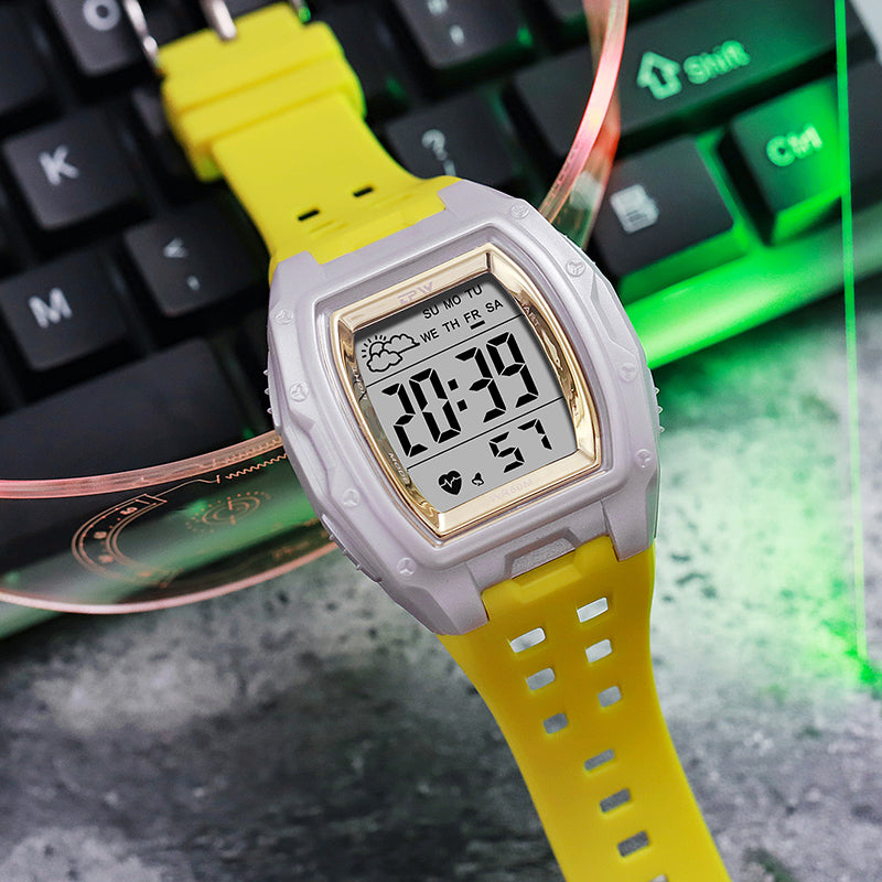 TPW K9055 Fashion Men Tonneau-shaped 50m Waterproof Sport Digital Watches Wholesale