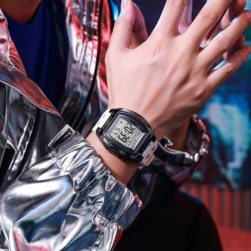 TPW K9055 Fashion Men Tonneau-shaped 50m Waterproof Sport Digital Watches Wholesale