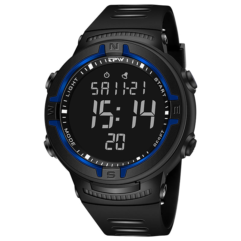 TPW K9011 Fashion Sports LCD Wrist Watch Chronograph Supplier Digital Watches for Men Waterproof