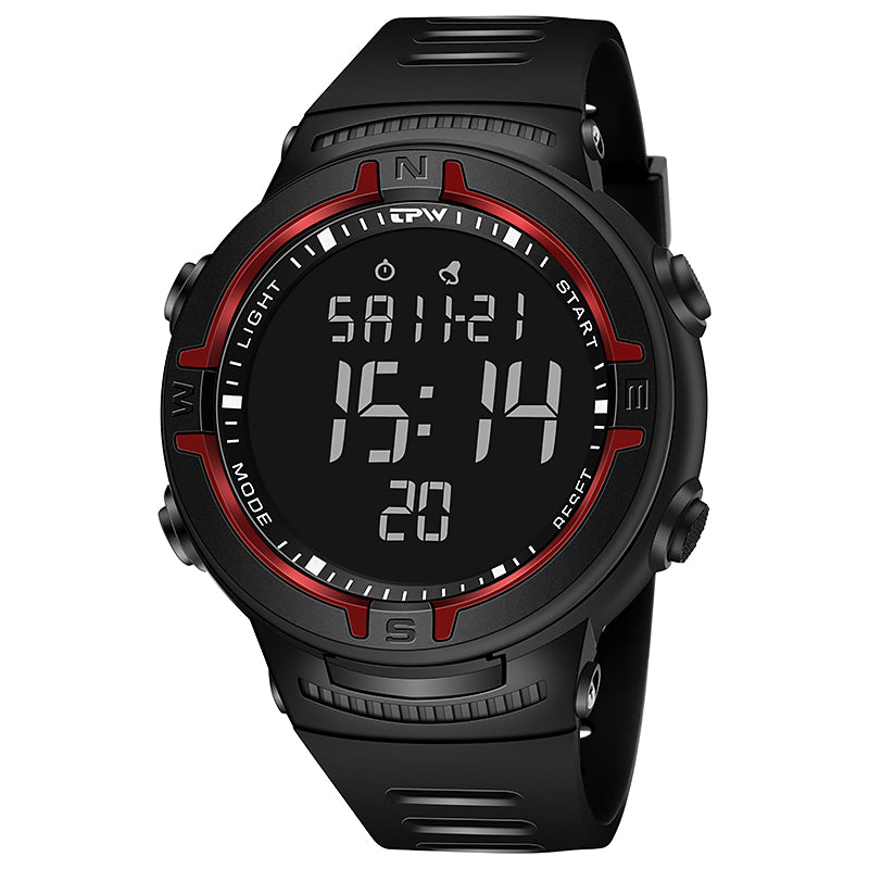 TPW K9011 Fashion Sports LCD Wrist Watch Chronograph Supplier Digital Watches for Men Waterproof