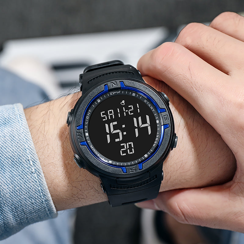 TPW K9011 Fashion Sports LCD Wrist Watch Chronograph Supplier Digital Watches for Men Waterproof