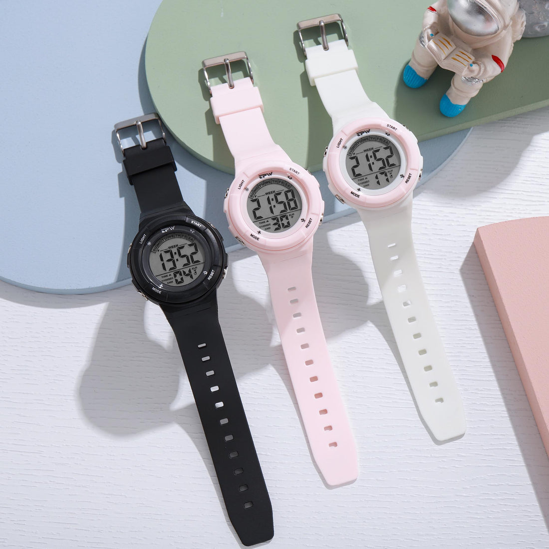 TPW K9044 Fashion White Designer Women Water Resistant Chronograph Watches Ladies