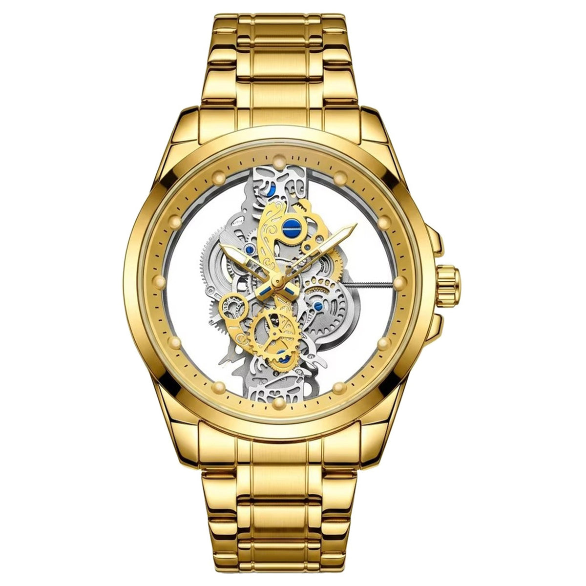 TPW K5110 Luxury Skeleton Design Luminous Wrist Watch for Men Wristwatch