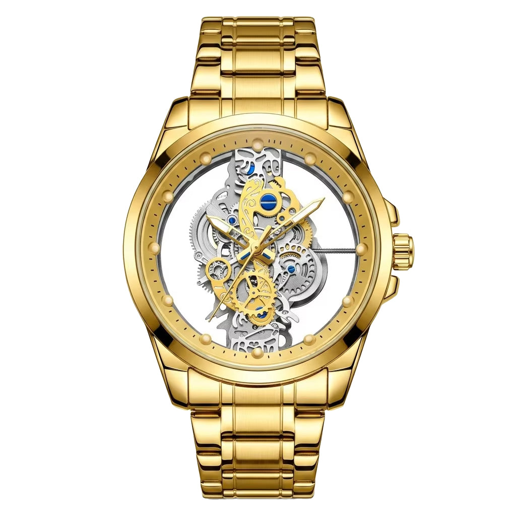 TPW K5110 Luxury Skeleton Design Luminous Wrist Watch for Men Wristwatch
