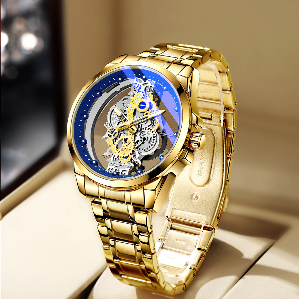 TPW K5110 Luxury Skeleton Design Luminous Wrist Watch for Men Wristwatch
