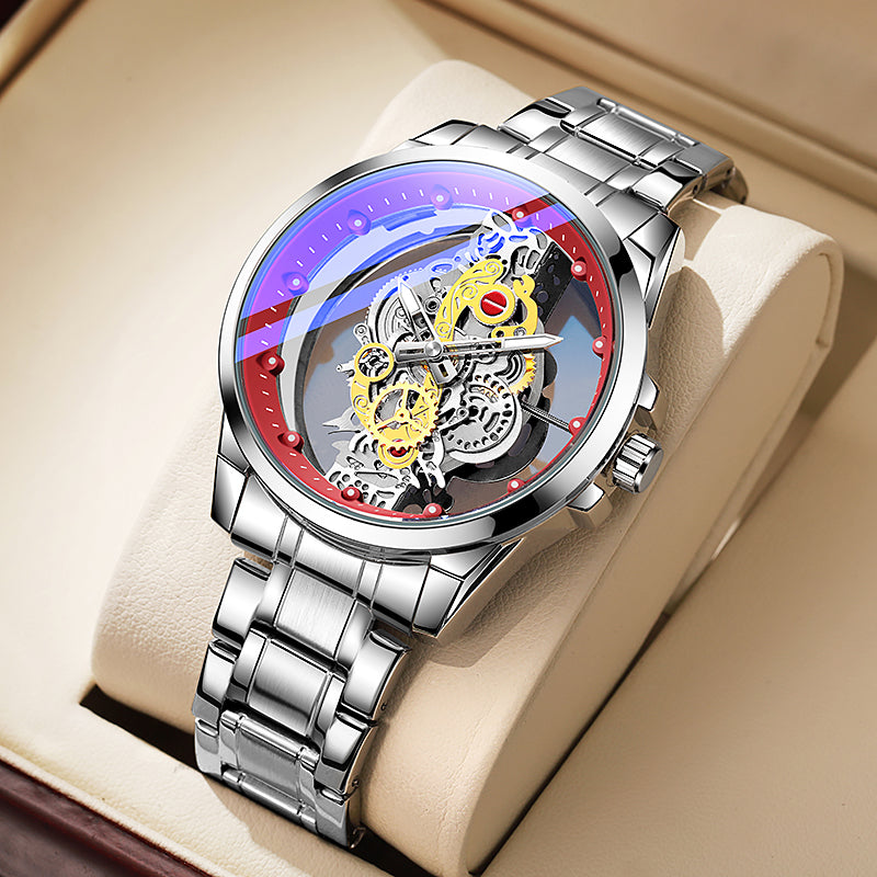 TPW K5110 Luxury Skeleton Design Luminous Wrist Watch for Men Wristwatch