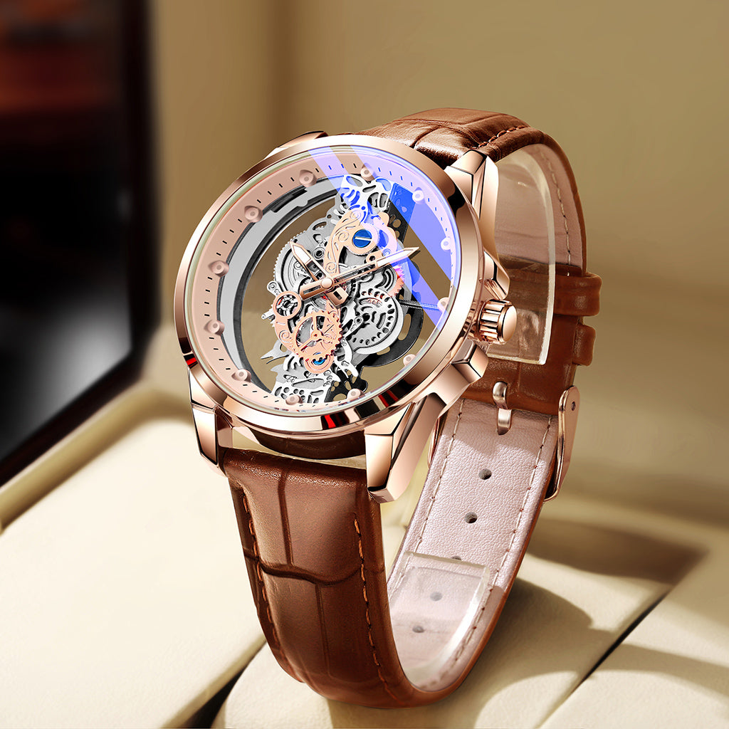 TPW K5110 Men Blue Skeleton Design Quartz Wrist Watches Luxury Reloj Hombre