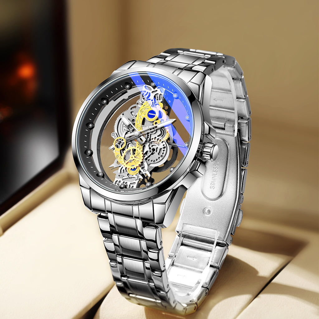 TPW K5110 Luxury Skeleton Design Luminous Wrist Watch for Men Wristwatch