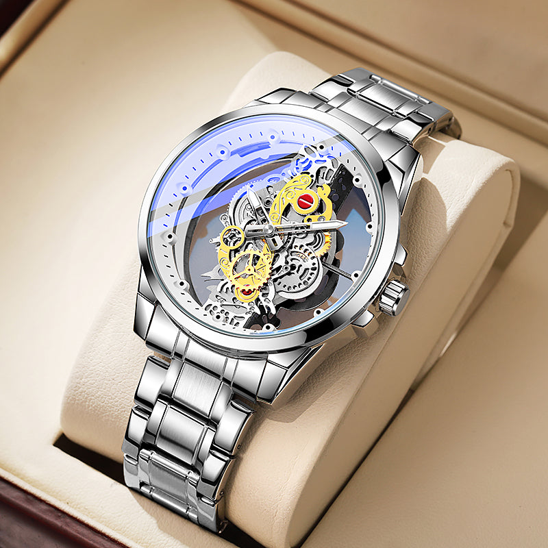 TPW K5110 Luxury Skeleton Design Luminous Wrist Watch for Men Wristwatch