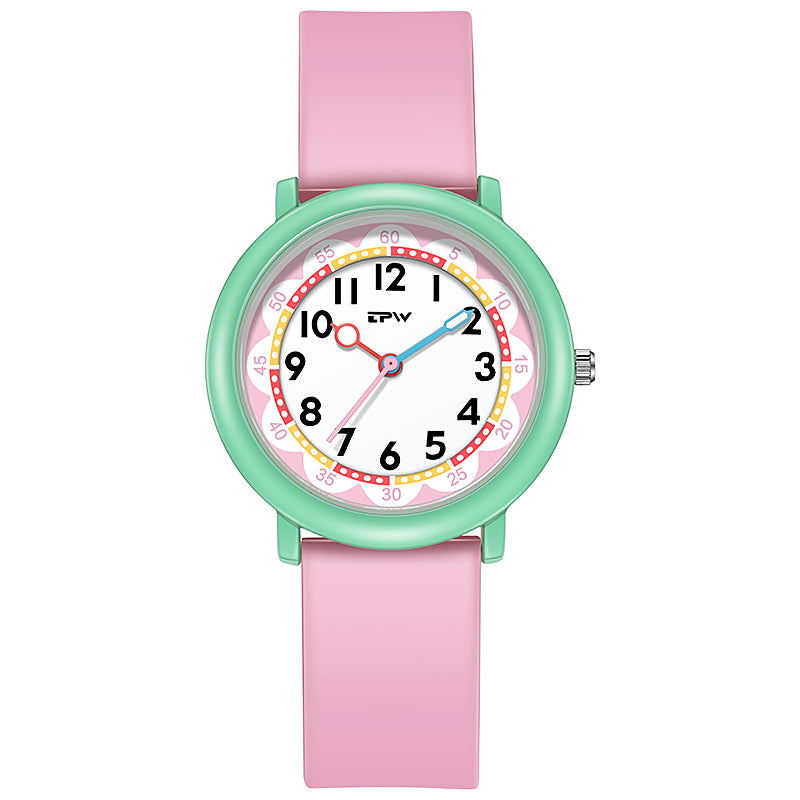 TPW K7021 Fashion Colored Kids Sport Silicone Quartz Watches For Children