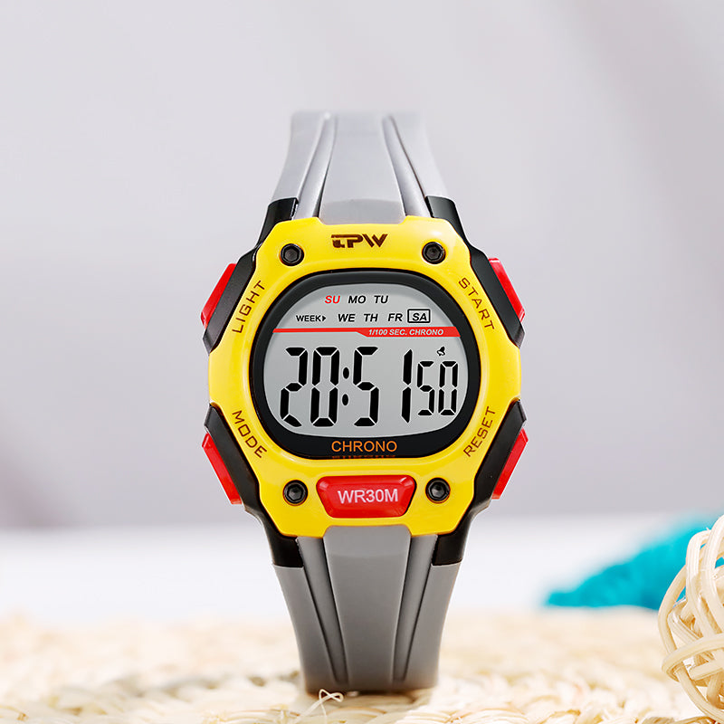 TPW K9026 Fashion Sport Watch 3ATM Water Proof Electronic Hand Watch For Girls and Boys