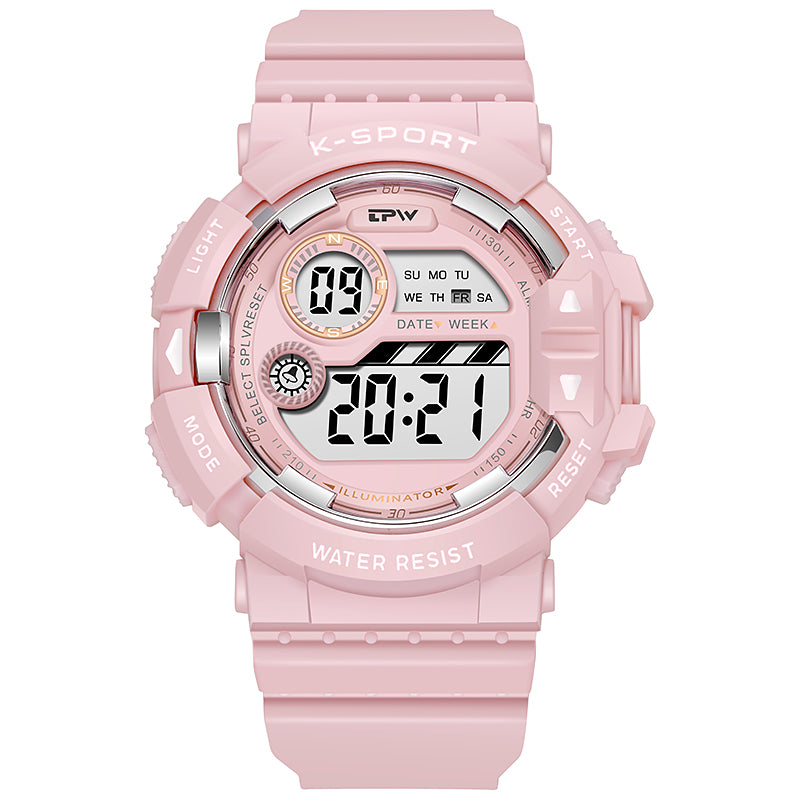 TPW K9038 Lovely Fancy Waterproof Digital Wrist Watches For Girls And Boys Alarm Watch
