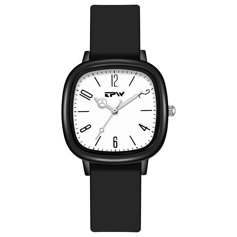 TPW K7027 Fashion 34mm Small Design Kids Silicone Luminous Waterproof Sport Wrist Watch