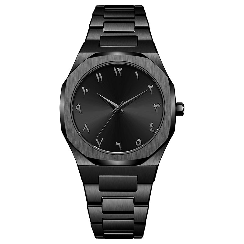 TPW K5024 Hot Men Black Arabic Number Dial Analog Wrist Watch Wholesale Montre Arabe