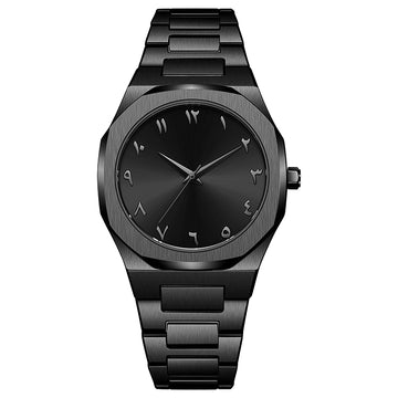 TPW K5024 Hot Men Black Arabic Number Dial Analog Wrist Watch Wholesale Montre Arabe