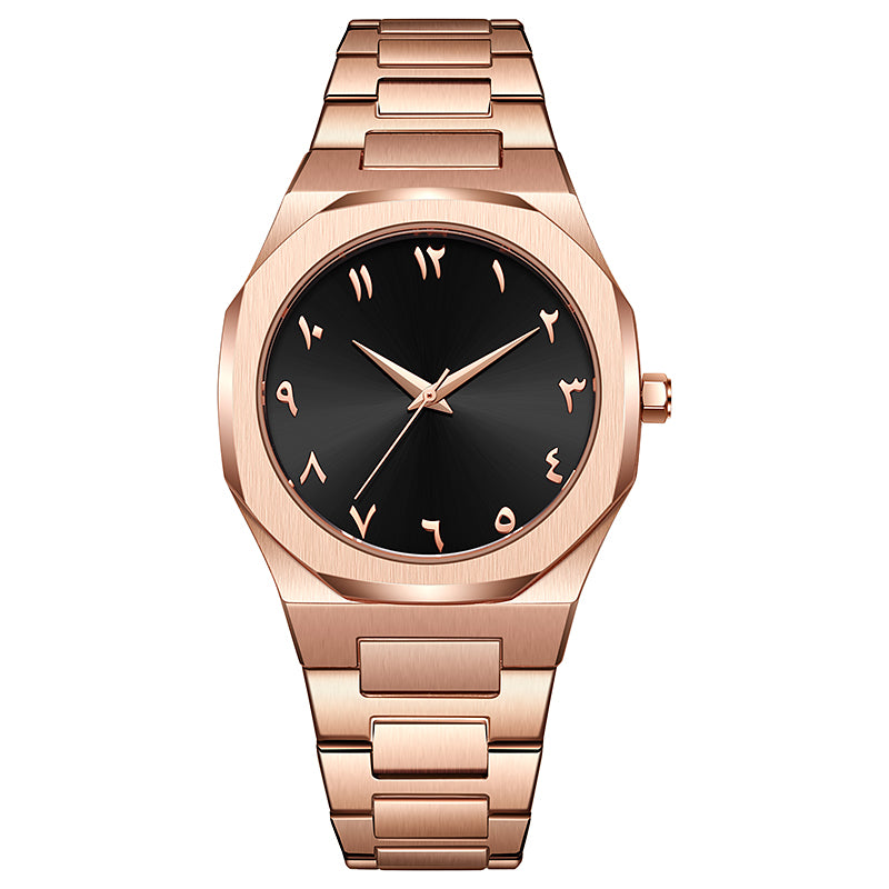 TPW K5024 Hot Men Black Arabic Number Dial Analog Wrist Watch Wholesale Montre Arabe