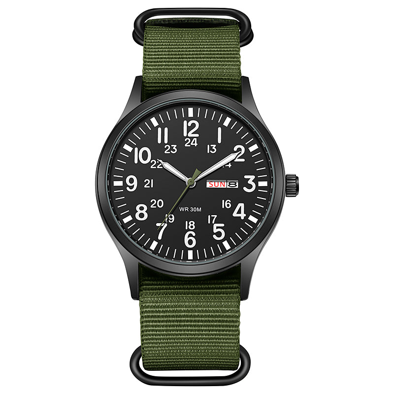 TPW K7101 Classic Men's Sports Full Luminous Nylon Quartz Watches Wholesale