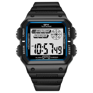 TPW K9013 Fashion Waterproof Relogio Reloj Led Sport Chronograph Digital Watch for Men