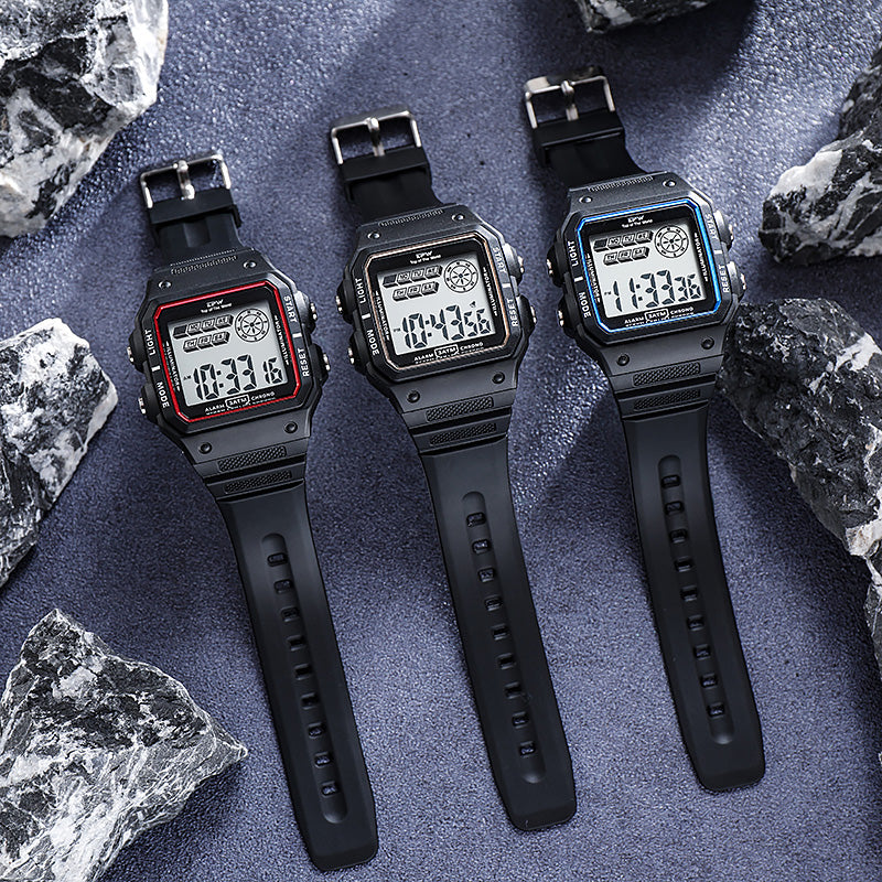 TPW K9013 Fashion Waterproof Relogio Reloj Led Sport Chronograph Digital Watch for Men