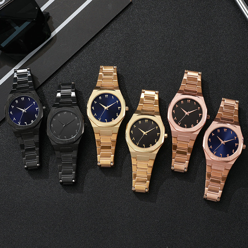 TPW K5024 Hot Men Black Arabic Number Dial Analog Wrist Watch Wholesale Montre Arabe