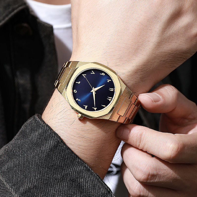 TPW K5024 Hot Men Black Arabic Number Dial Analog Wrist Watch Wholesale Montre Arabe