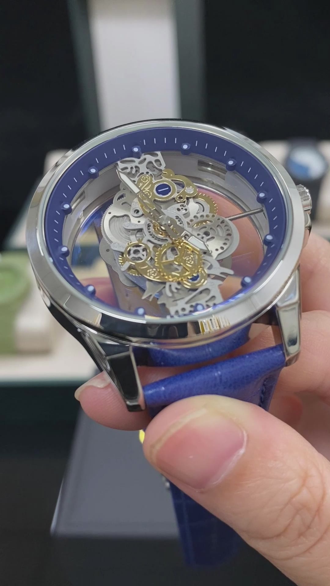 TPW K5110 Luxury Skeleton Design Luminous Wrist Watch for Men Wristwatch