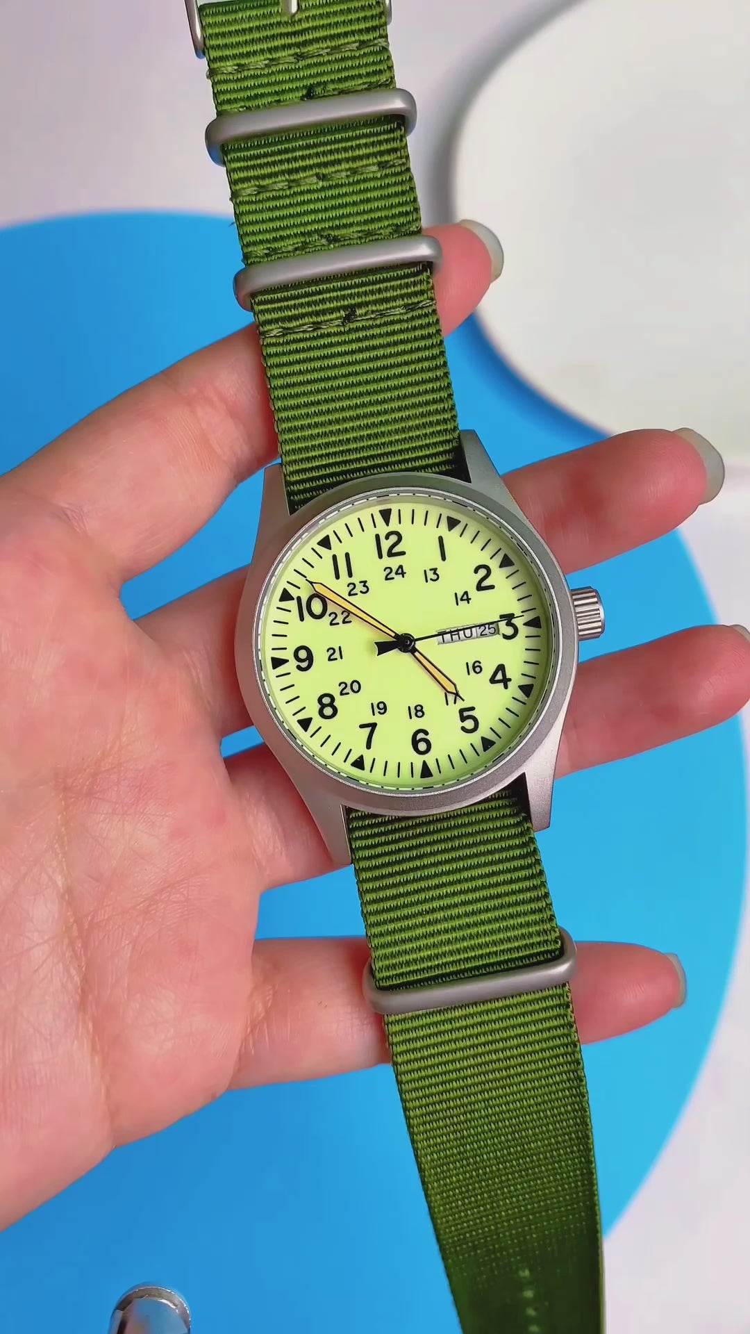 TPW K7105 Fashion 38mm Vintage Field Quartz Sports Watches Men Strong Lumonous Wholesale