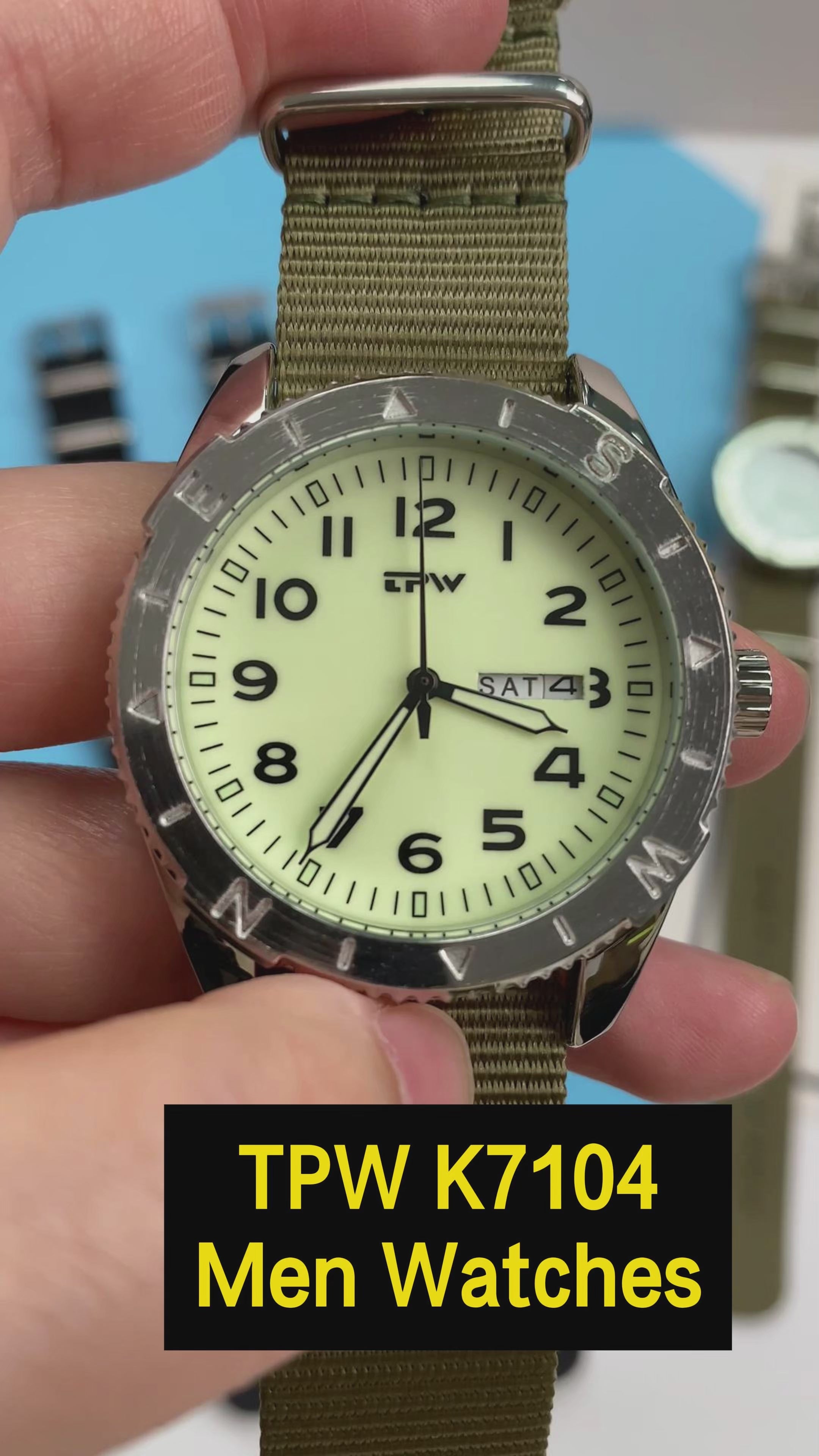 TPW K7104 New Field Watch For Men And Women Luminous Dial 3ATM Waterproof