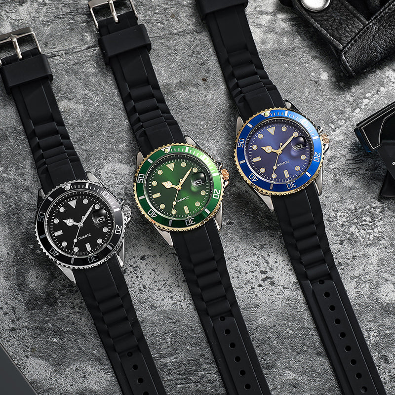 TPW K5018 Fashion Silicone Design Quartz Watches With Date Dial Montre Pour Hommes