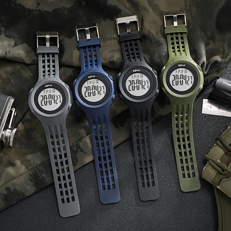 TPW K9036 Men Chronograph Electronic Clock Waterproof Digital Watches Reloj Para Hombre