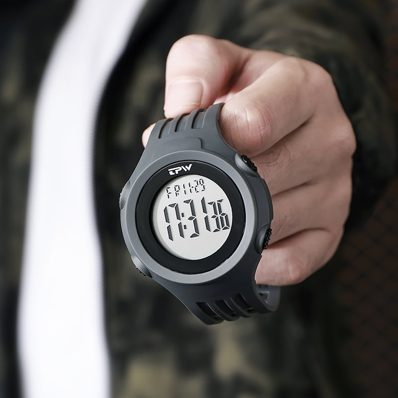TPW K9036 Men Chronograph Electronic Clock Waterproof Digital Watches Reloj Para Hombre